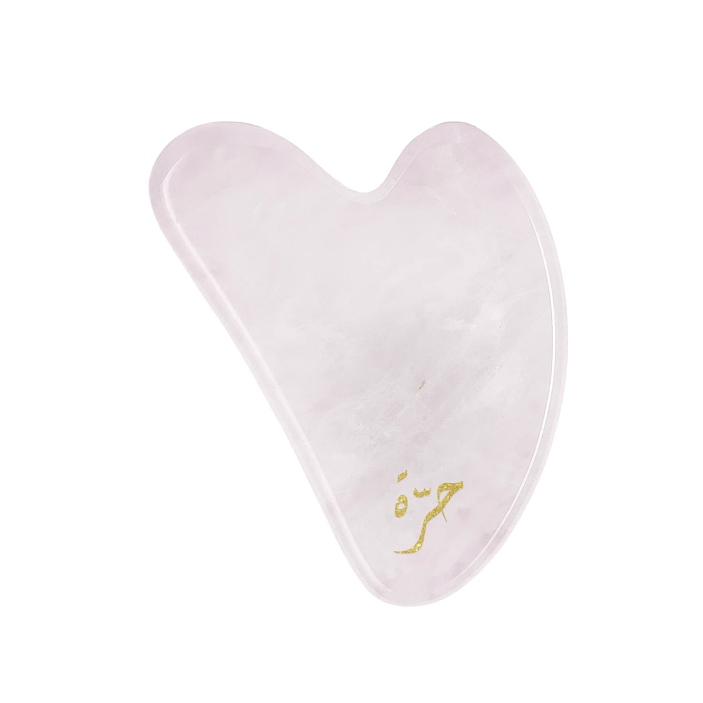 guasha gua sha ÔRRA en quartz rose pour massage visage